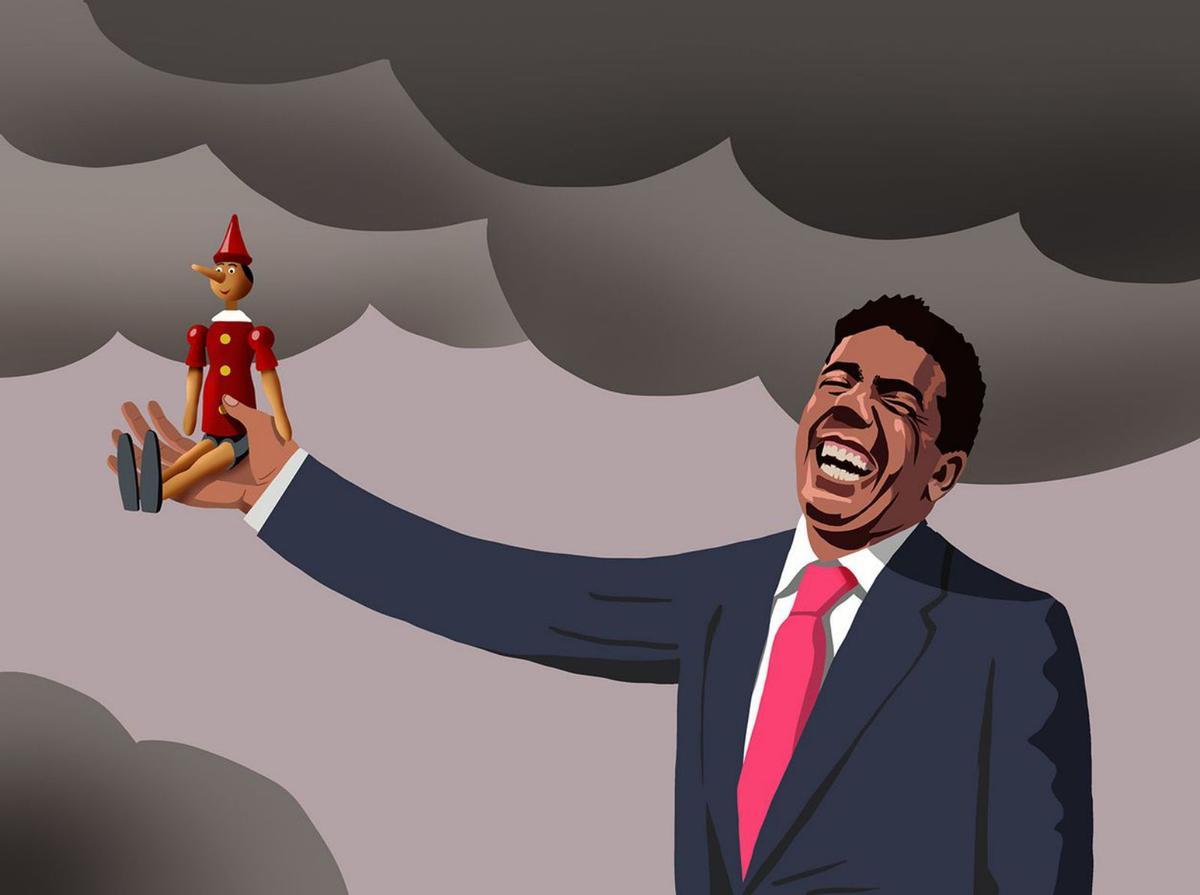 Tom Wolfe en un pàrquing de València