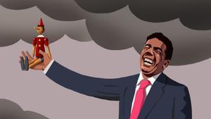 Tom Wolfe en un pàrquing de València