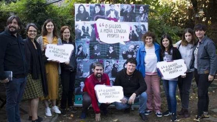 Participantes no programa &#039;O galego, a miña lingua propia&#039;.