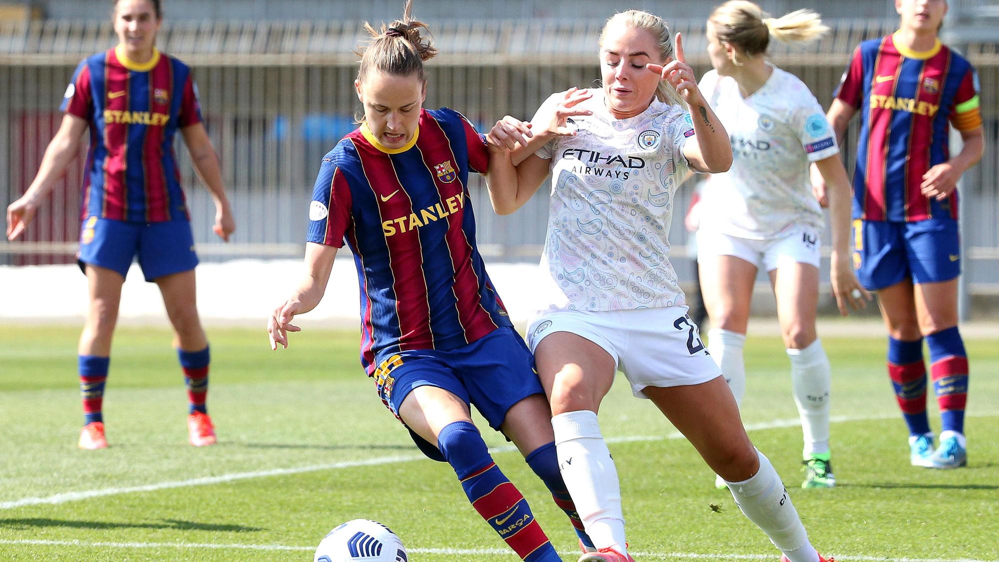 Graham Hansen en el Barça - City de Champions