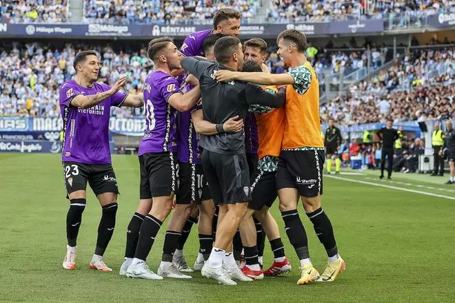 Málaga-Córdoba CF, las imágenes del partido de LaLiga Hypermotion