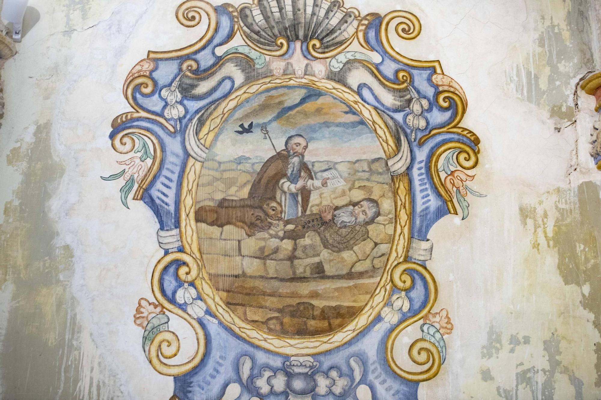 En busca de la financiación para restaurar las pinturas de la ermita de Sant Antonio en Bocairent