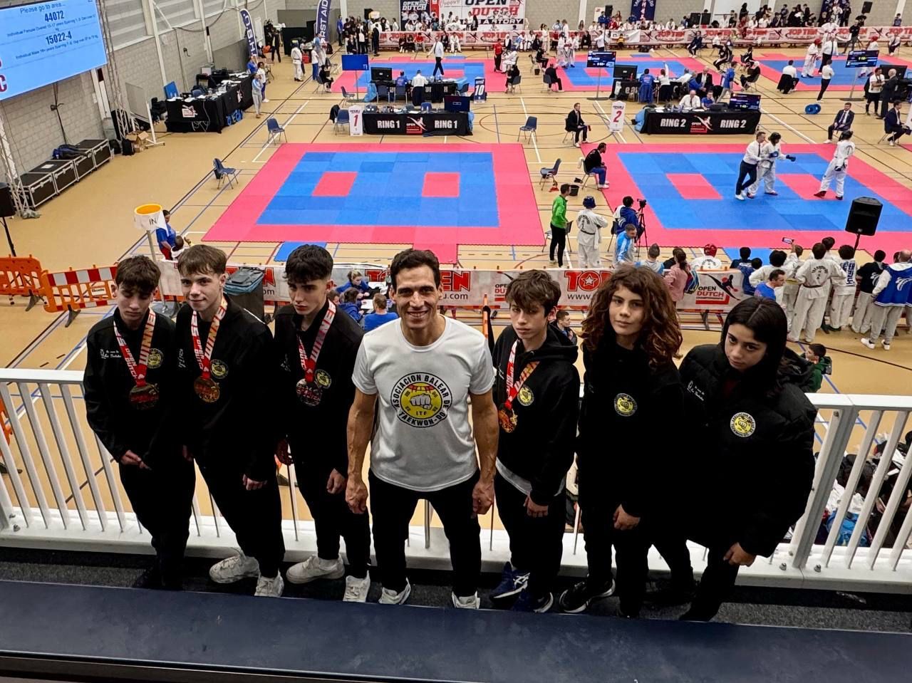 Los representantes del CD Dojang en el Open Dutch