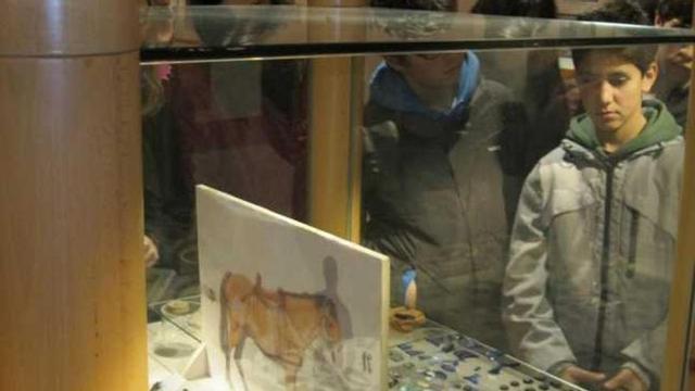 En el centro de interpretación de Santibáñez.