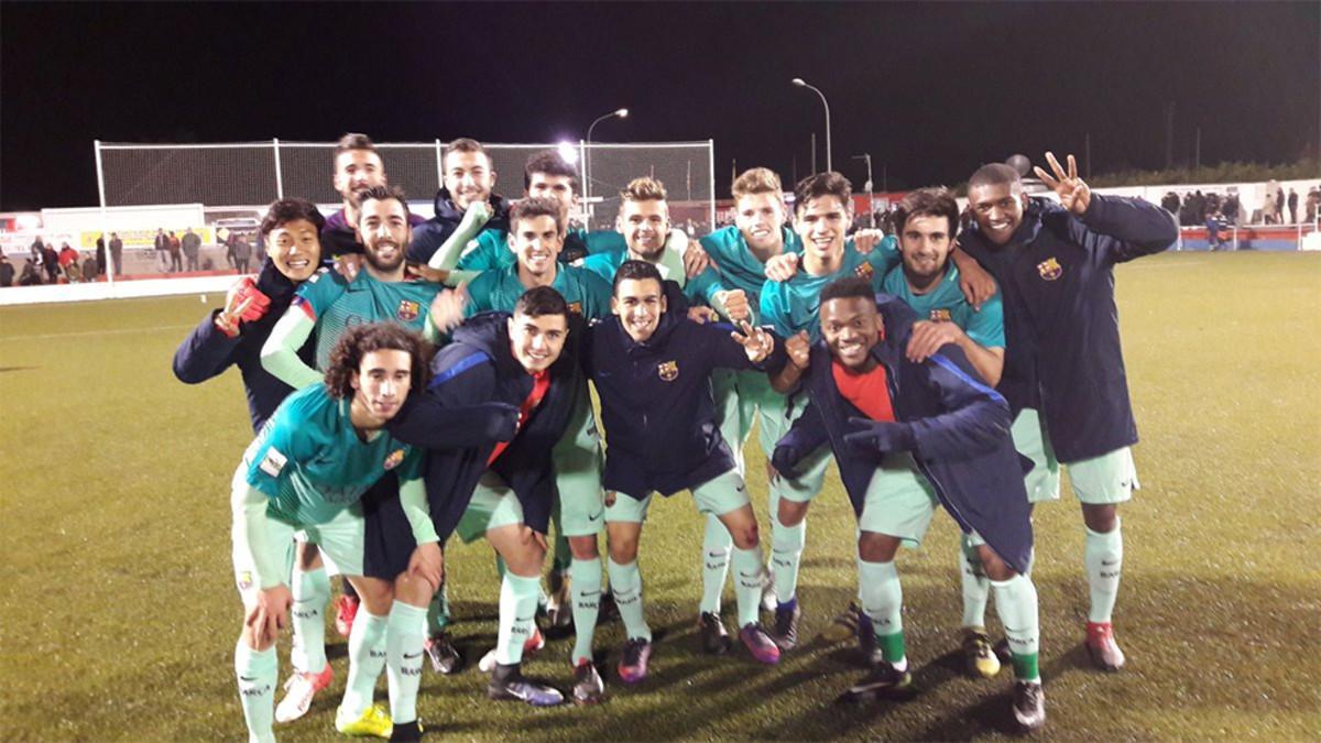 El Barça B celebró un triunfo importantísimo