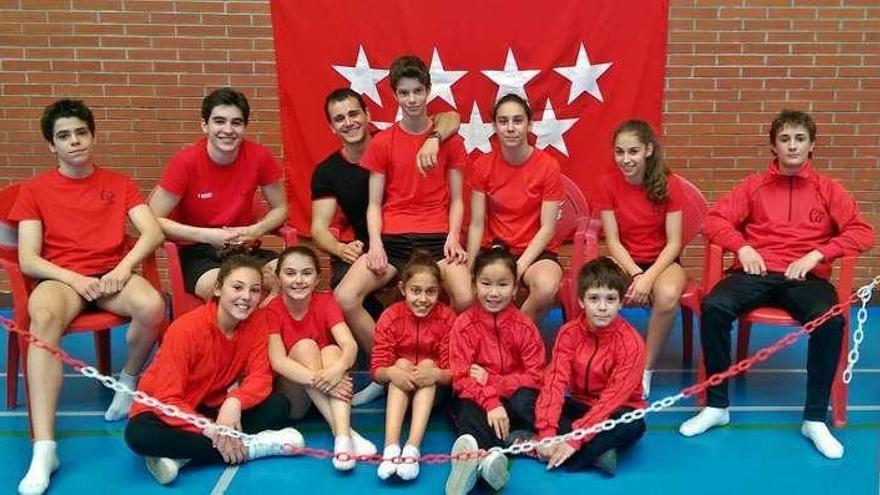 Gimnastas que acudieron al torneo madrileño. // FdV