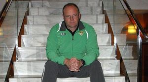 L’entrenador del Betis, Pepe Mel, i el de l’Atlètic de Madrid, Diego Simeone, després de l’empat dels seus equips.