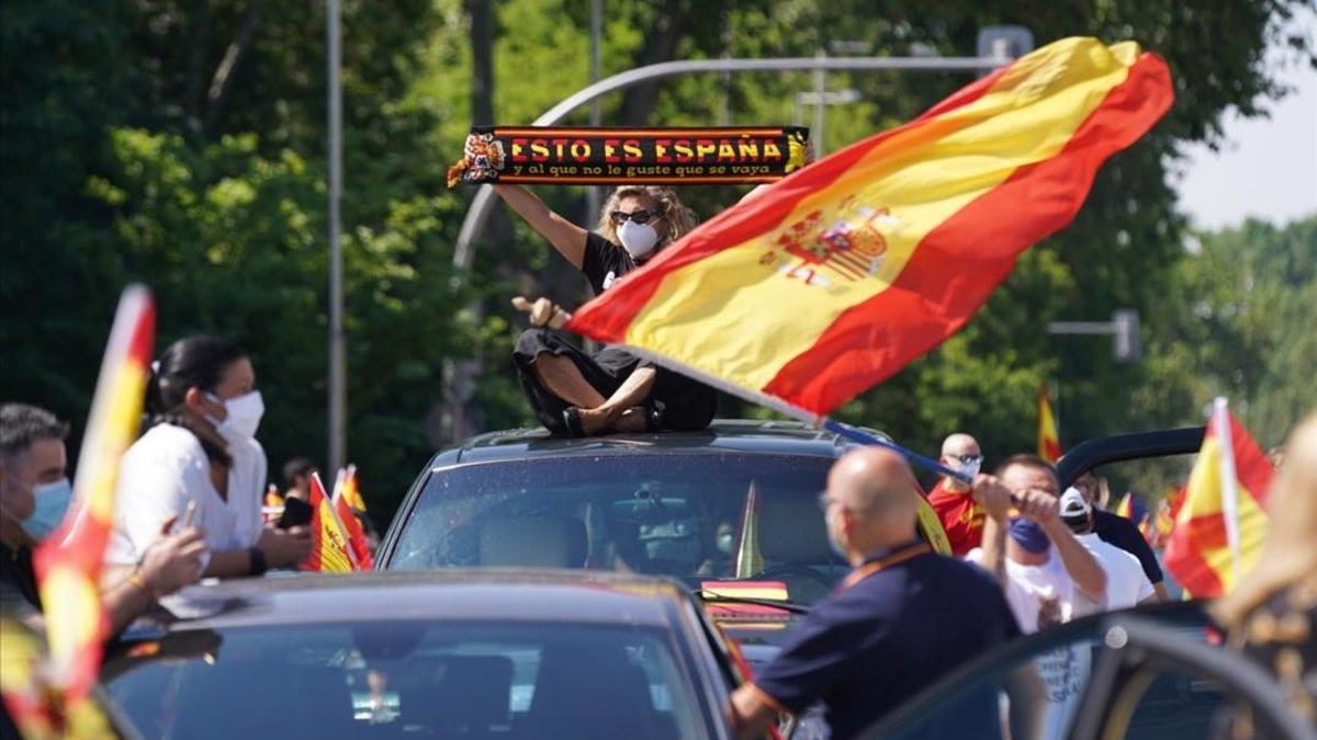 Manifestación de VOX contra el Gobierno en Madrid