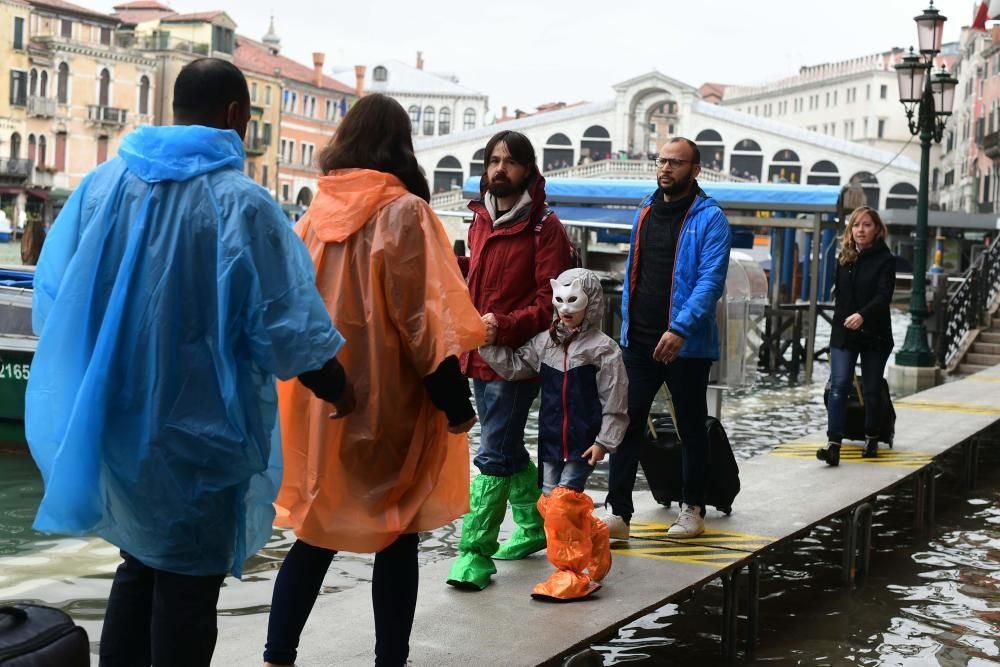 Venecia inundada por el ''acqua alta''