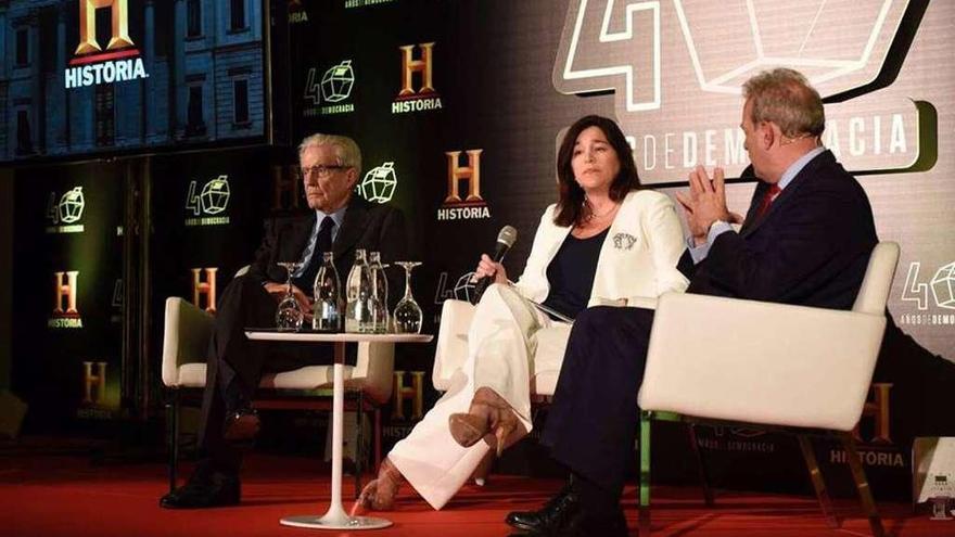 Presentación de la serie documental &#039;40 años de democracia&#039; del Canal Historia, ayer, en Madrid.