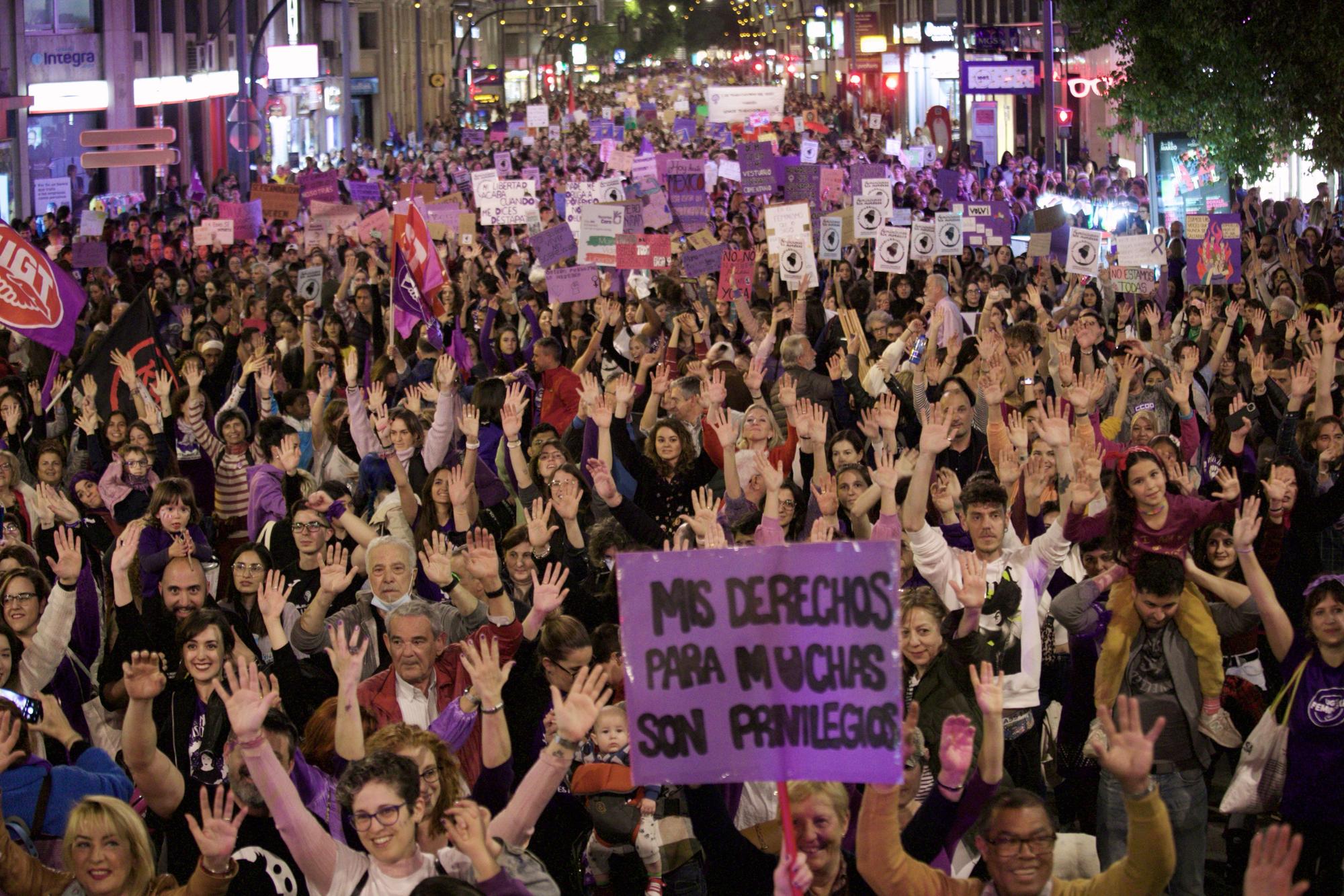 Manifestación del 8M en Murcia