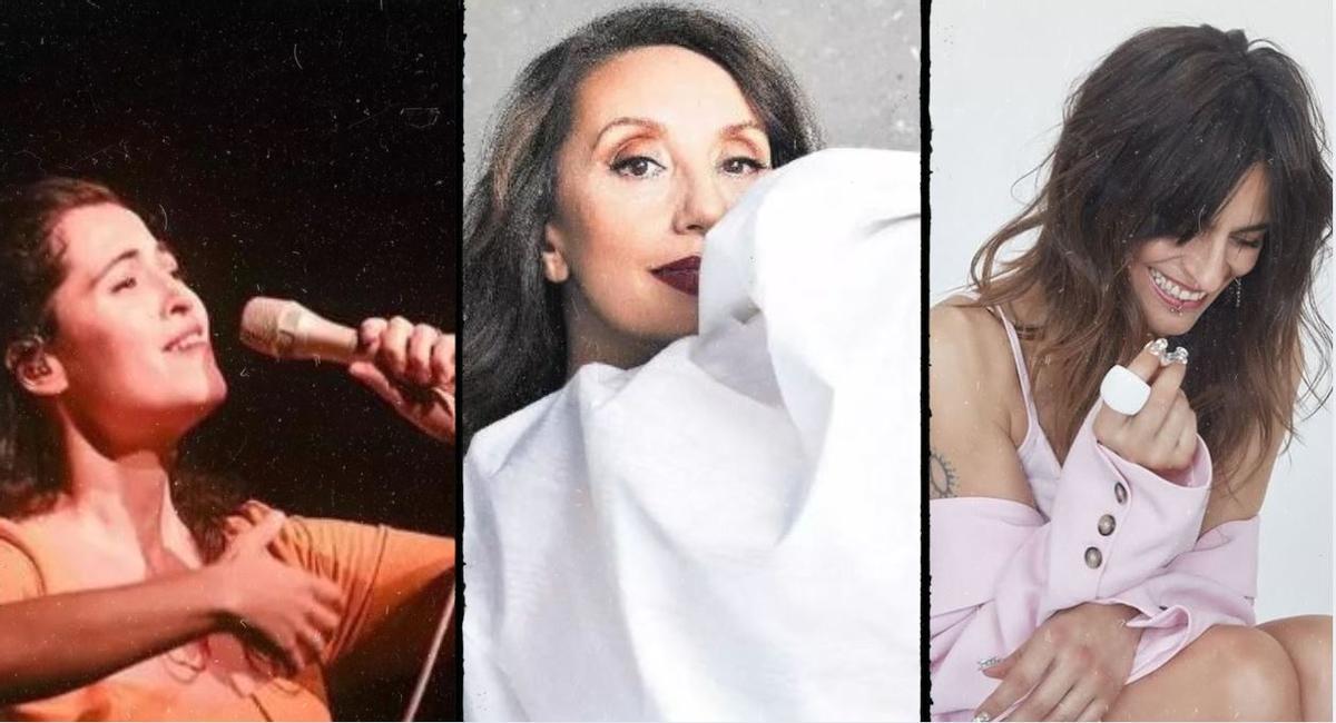 De izquierda a derecha, las cantantes Silvia Pérez Cruz, Luz Casal y Bebe