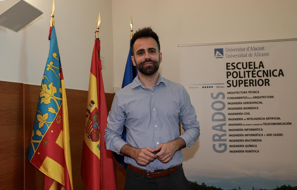 El ingeniero químico alicantino Antoni Forner Cuenca, este martes en la UA