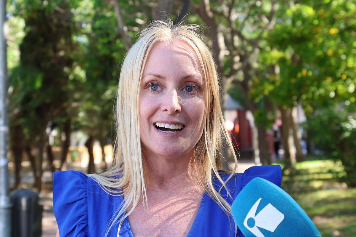 Una master class de modelaje en el Parque de la Paz, en imágenes