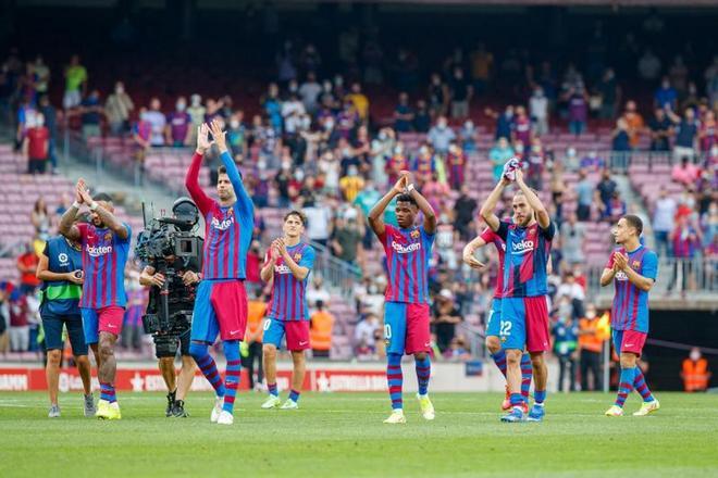 Las mejores imágenes del Barça - Levante: Ansu Fati, Depay, de Jong, Gavi, Nico...