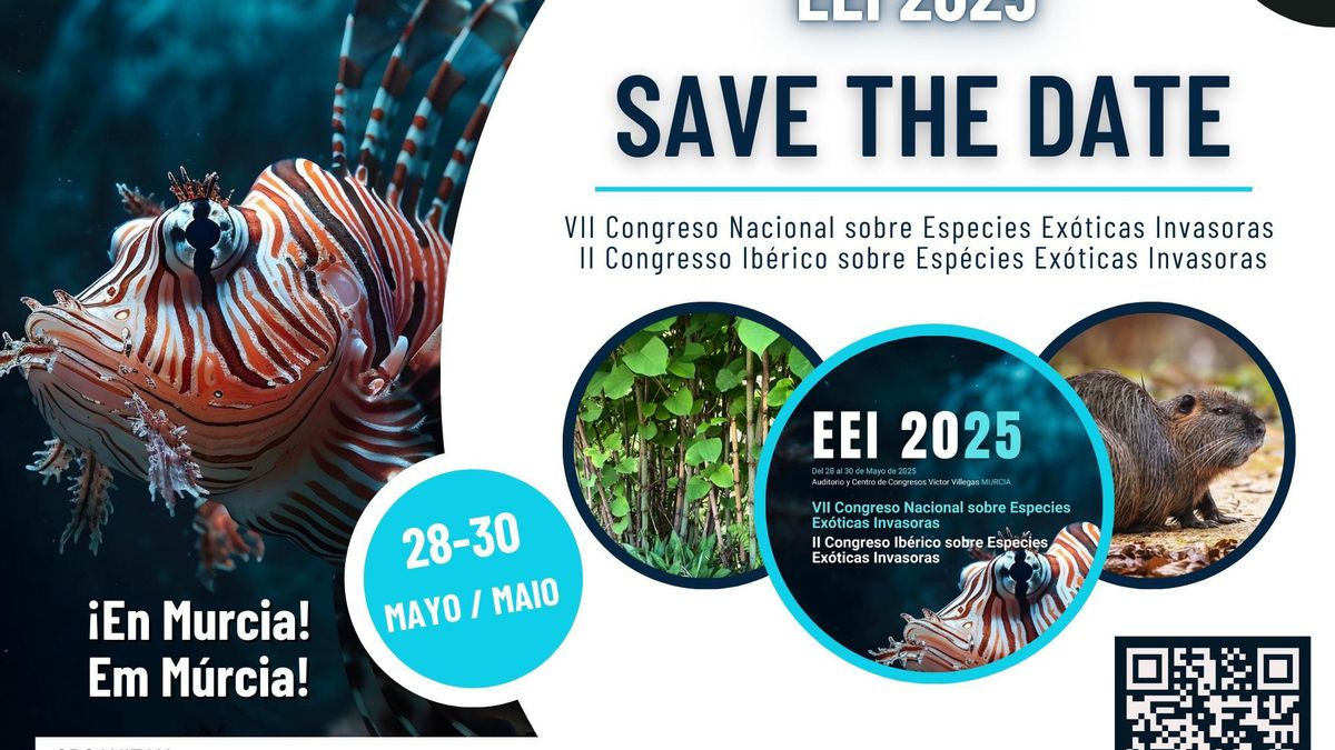 Cartel anunciador del Congreso organizado por la CHS sobre especies invasoras