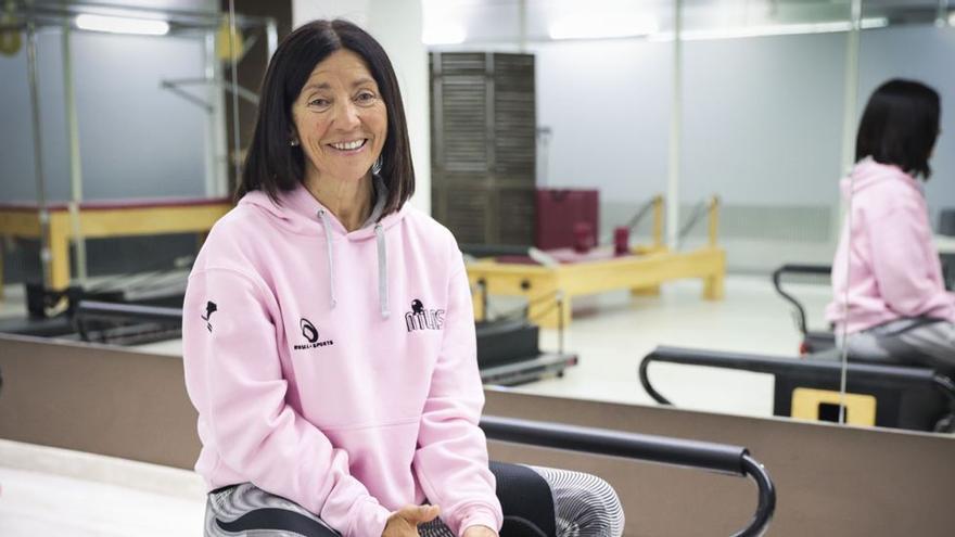 Rosa Fernández, en el gimnasio donde entrena. / IRMA COLLIN