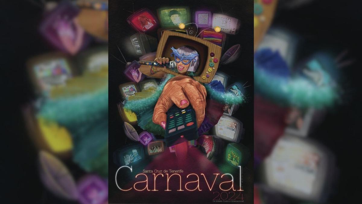 '+Carita', cartel oficial del Carnaval de Santa Cruz de Tenerife 2024
