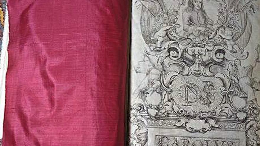 El llibre de noblesa conté el retrat de Carles II, l&#039;últim de la casa d&#039;Àustria.