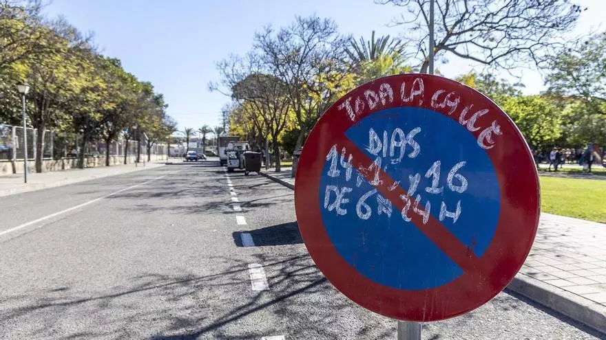 Prohibido aparcar en el entorno del Monasterio de la Santa Faz a tres días de la romería