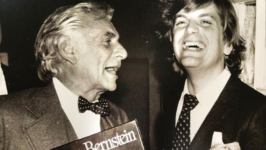 Leonard Bernstein y Justus Frantz en Gran Canaria.