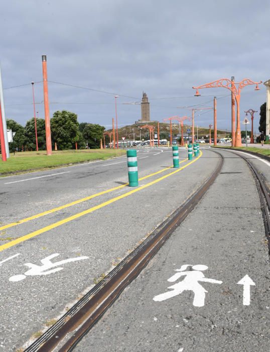 Más espacio para peatones de la Torre a Esclavas