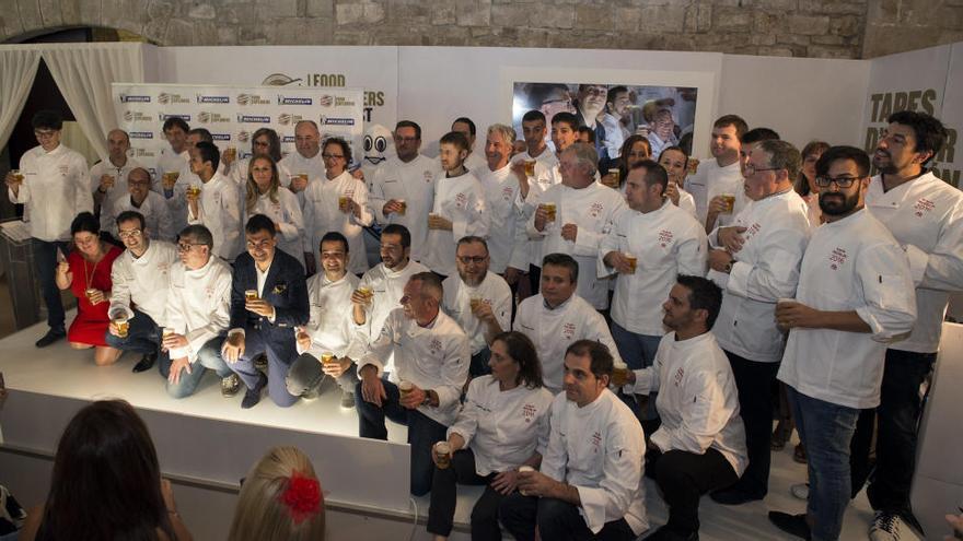 Representants dels restaurants catalans Bib Gourmand