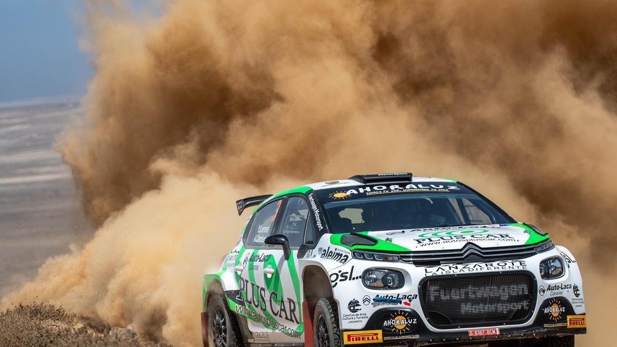 Yeray Lemes brilla en la jornada de test del Rally Isla de los Volcanes