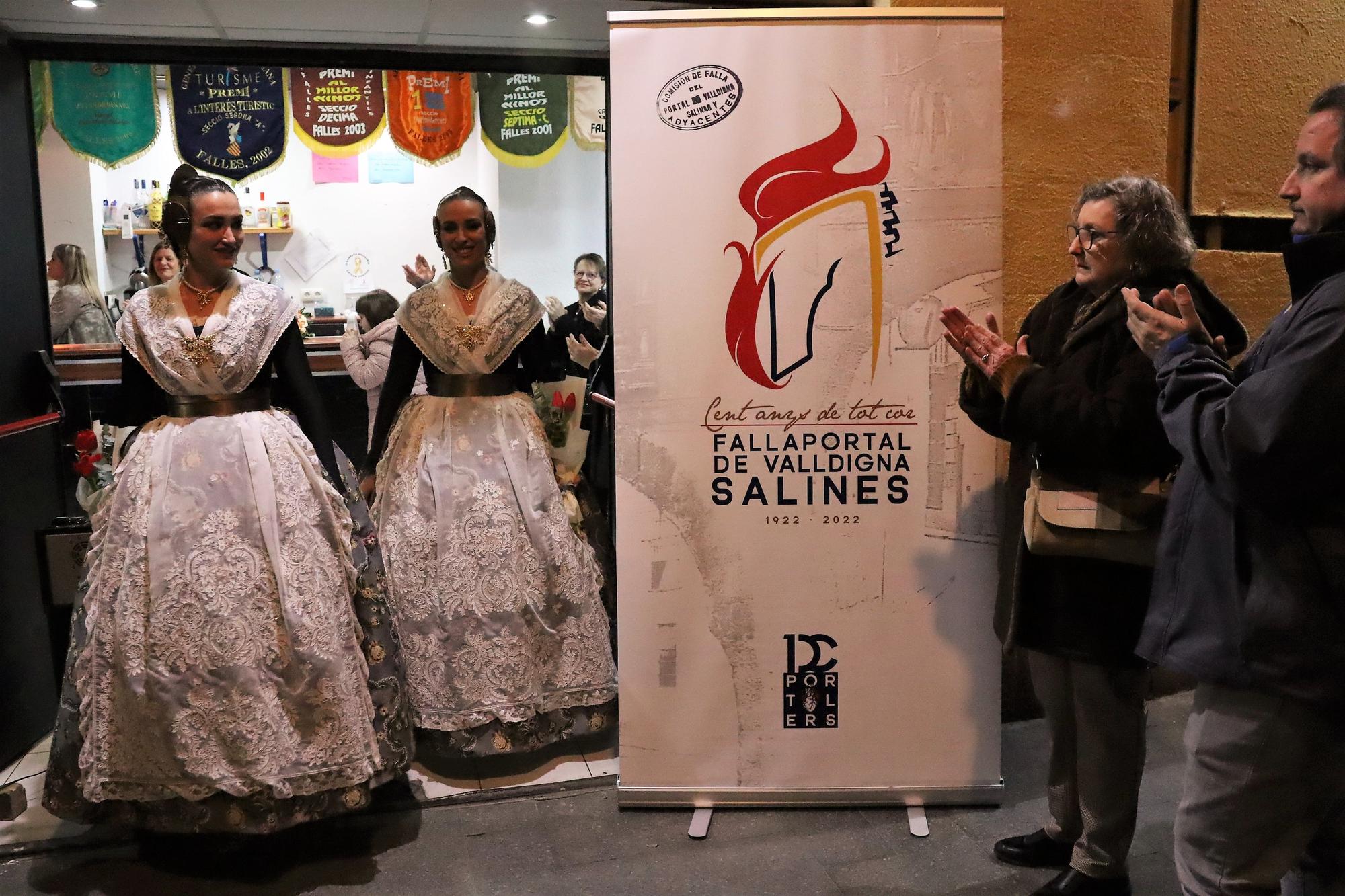 Exposición e inauguración de los 100 años de la falla Portal de Valldigna-Salinas