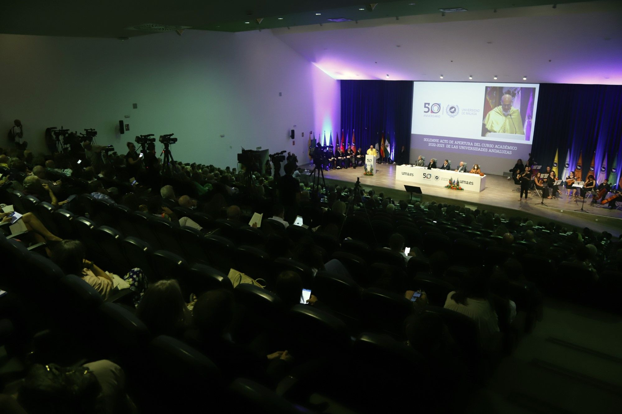 La inauguración del curso académico 2022/23 en la UMA, en imágenes