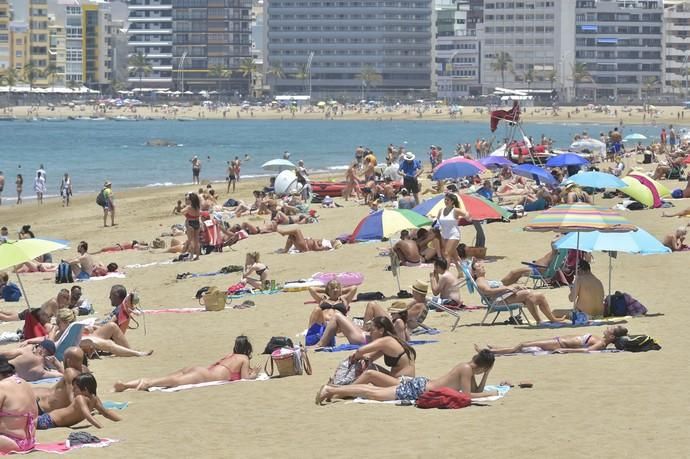 26-05-2019 LAS PALMAS DE GRAN CANARIA. Playa de Las Canteras  | 26/05/2019 | Fotógrafo: Andrés Cruz