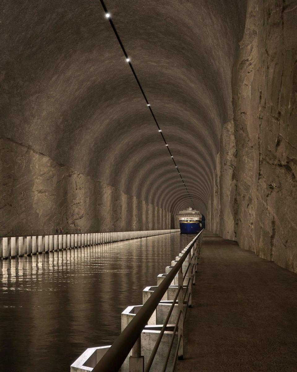 Túnel barcos Noruega
