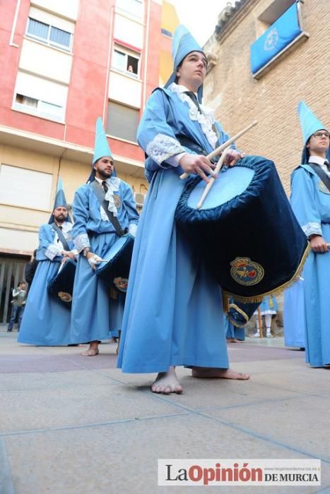 La procesión del Amparo a su salida de San Nicolás