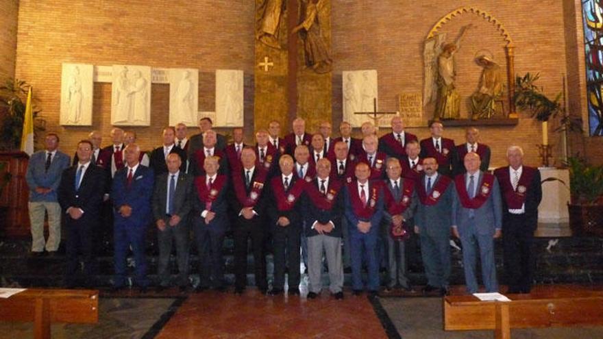 La celebración, en la iglesia de San Gabriel.