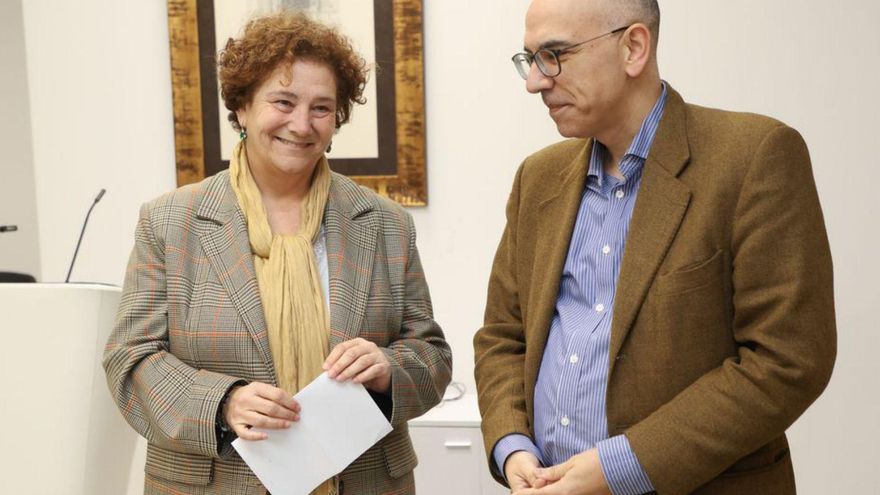 Otero y Losada, en la presentación del servicio diocesano. | X. Á.