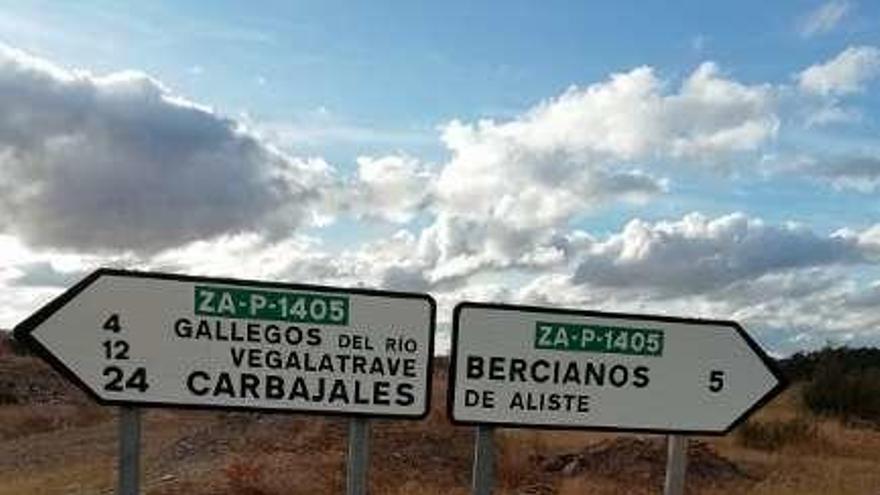 Renovación de la señalización en la zona .