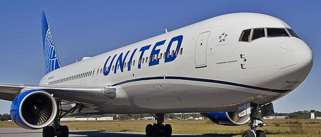 Aeronave de United Airlines similar a la que unirá Tenerife y Nueva York.