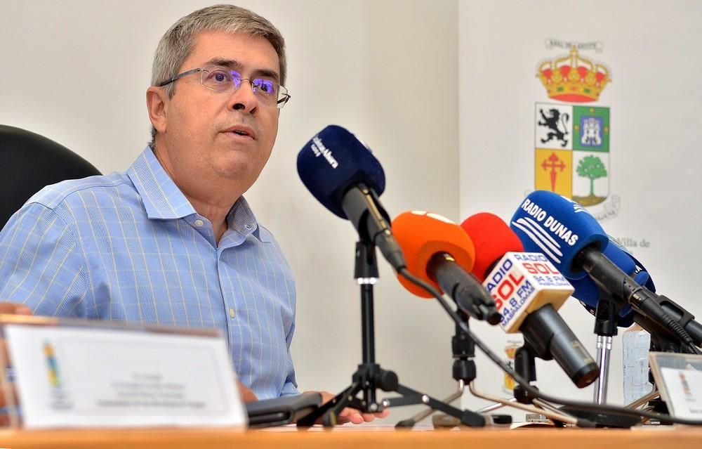 Rueda de prensa de Marco Aurelio Pérez por el Siam Park