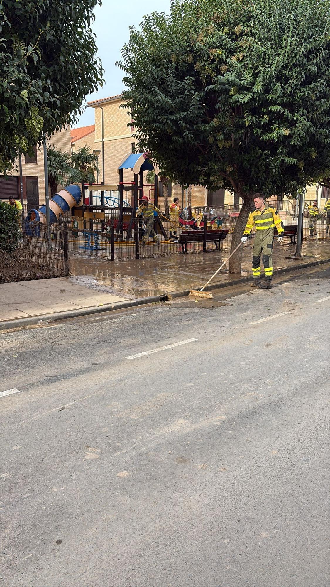 Cadrete y María de Huerva y Cuarte de Huerva tras la riada de hace una semana
