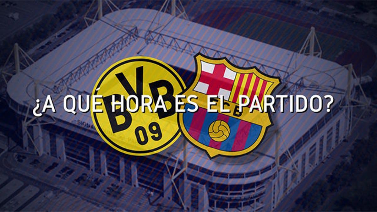 Horario mundial del Borussia Dortmund - FC Barcelona