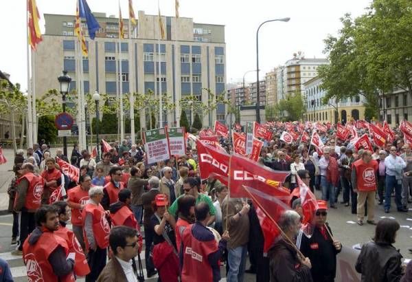 Manifestación contra los recortes en Zaragoza