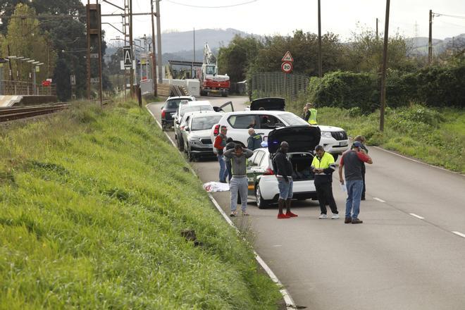 Muere un hombre arrollado por un tren en Montenana (Gijón)