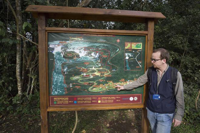 Mapa del Parque y Reserva Nacional de Iguazú