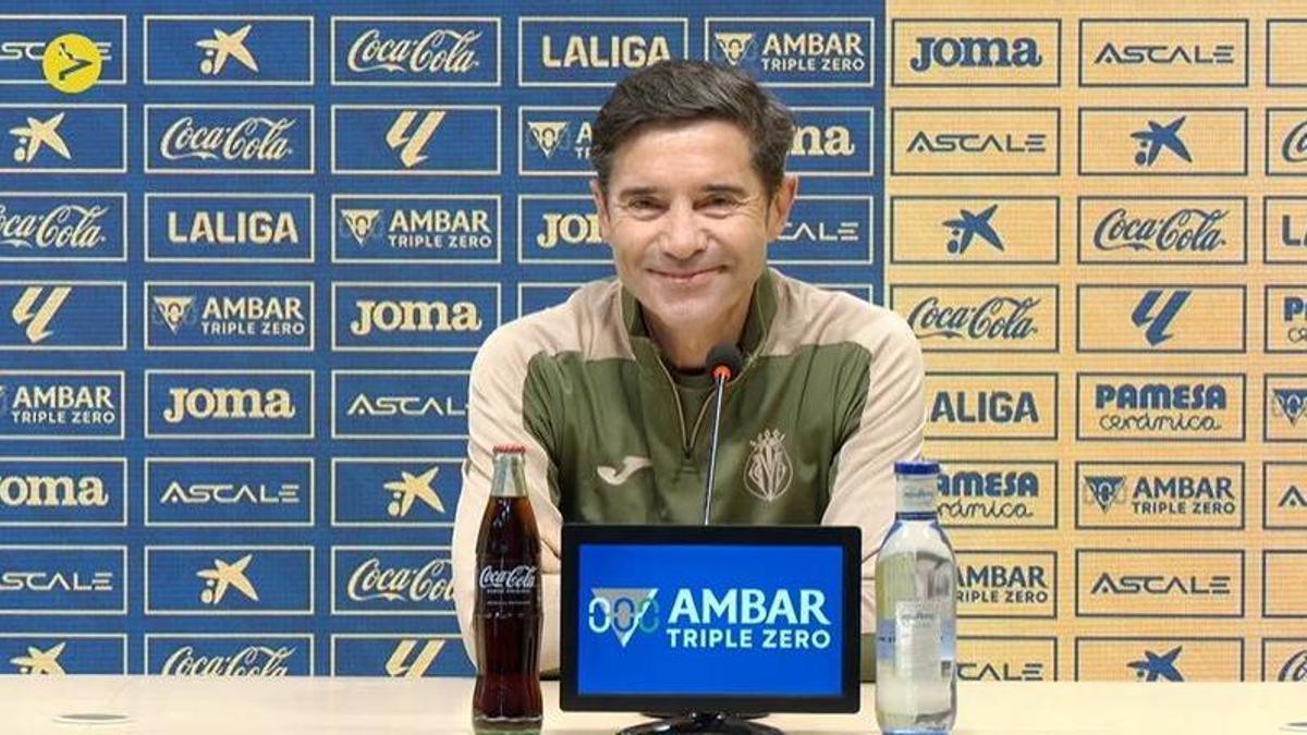Marcelino García Toral, durante la rueda de prensa de este martes previa al Villarreal-Sevilla.