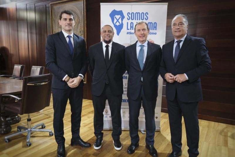 Presentación del partido solidario de Leyendas CD Tenerife-Real Madrid