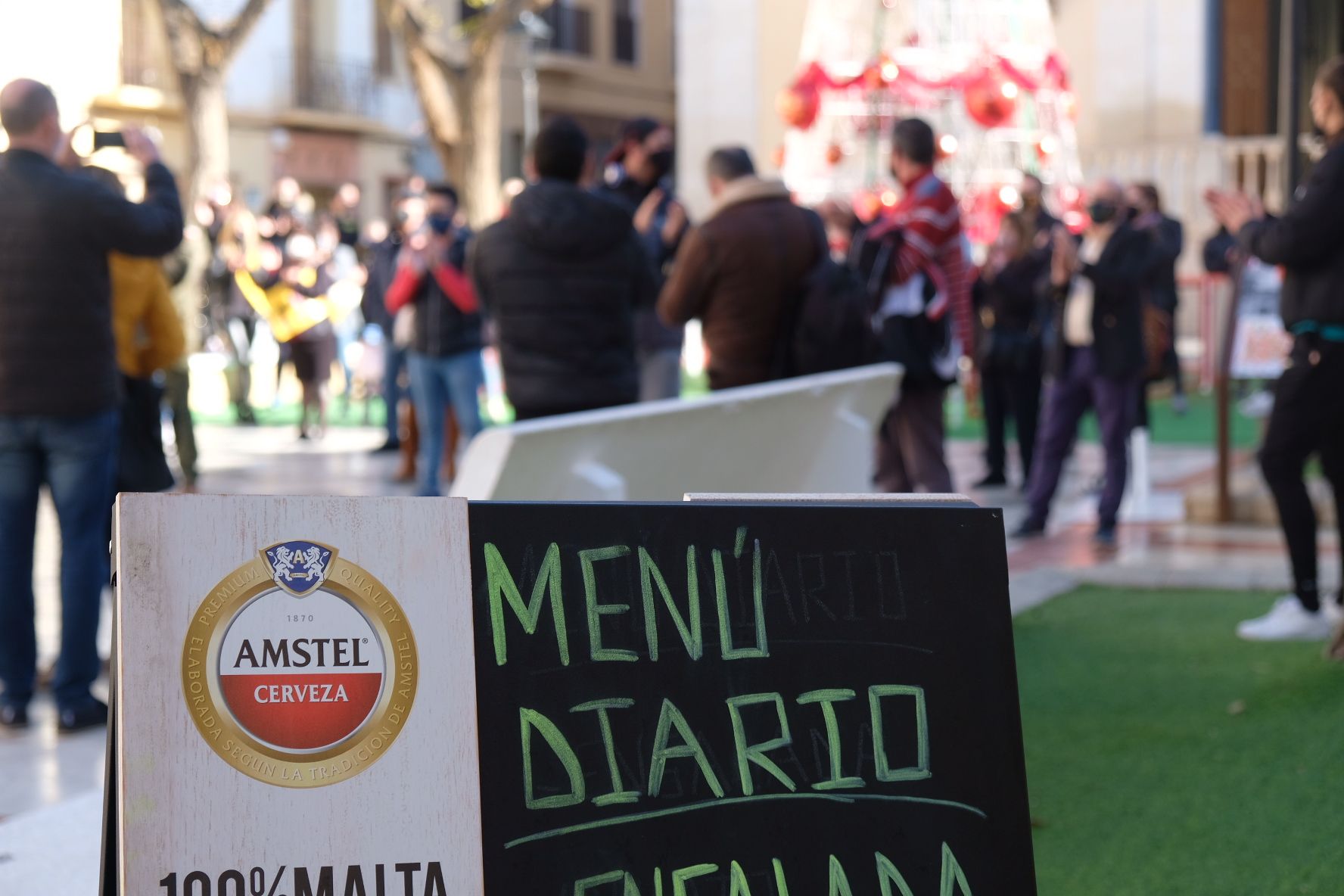 Protesta de los hosteleros de Petrer