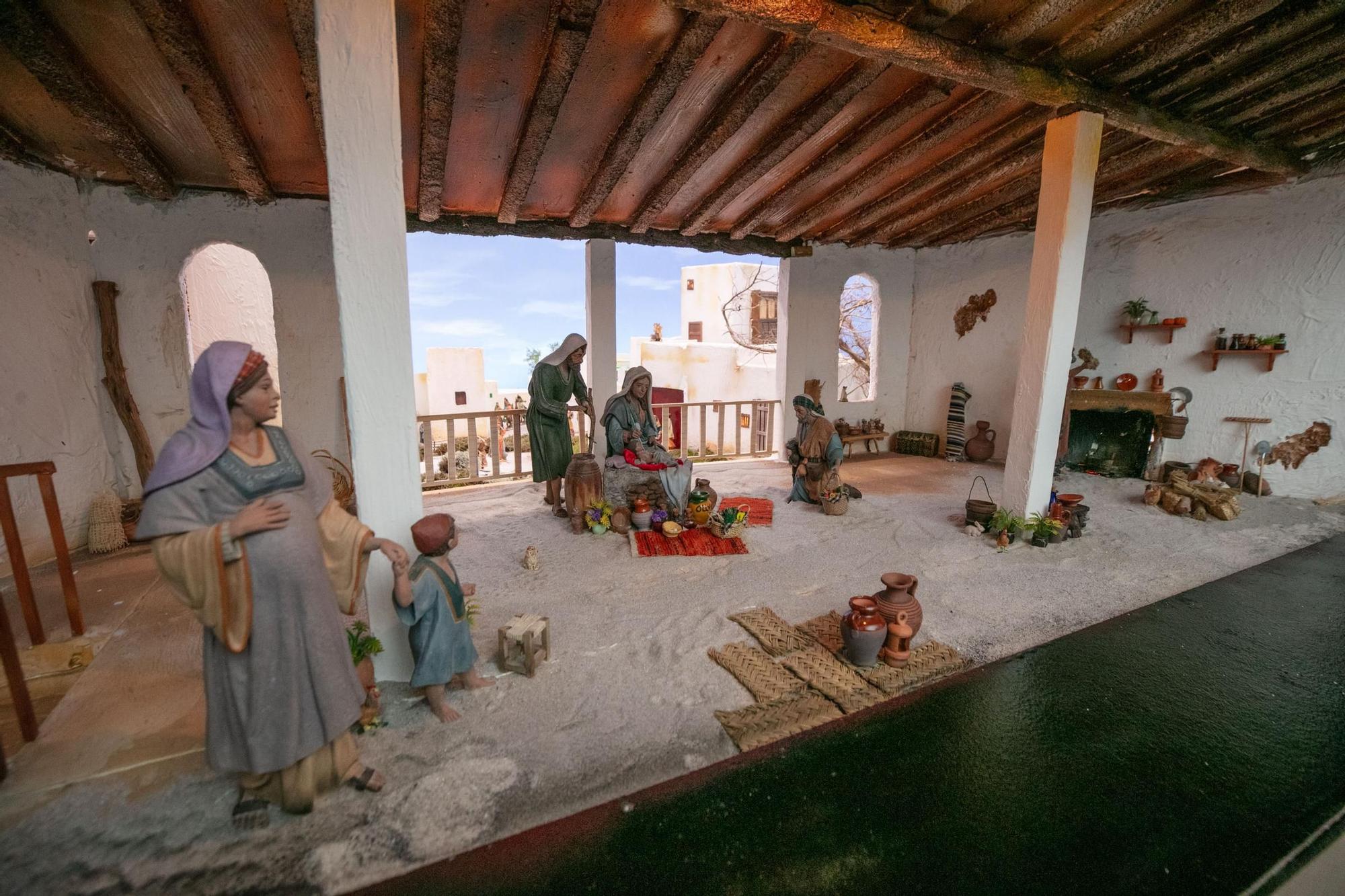 La inauguración del belén de Sant Antoni, en imágenes