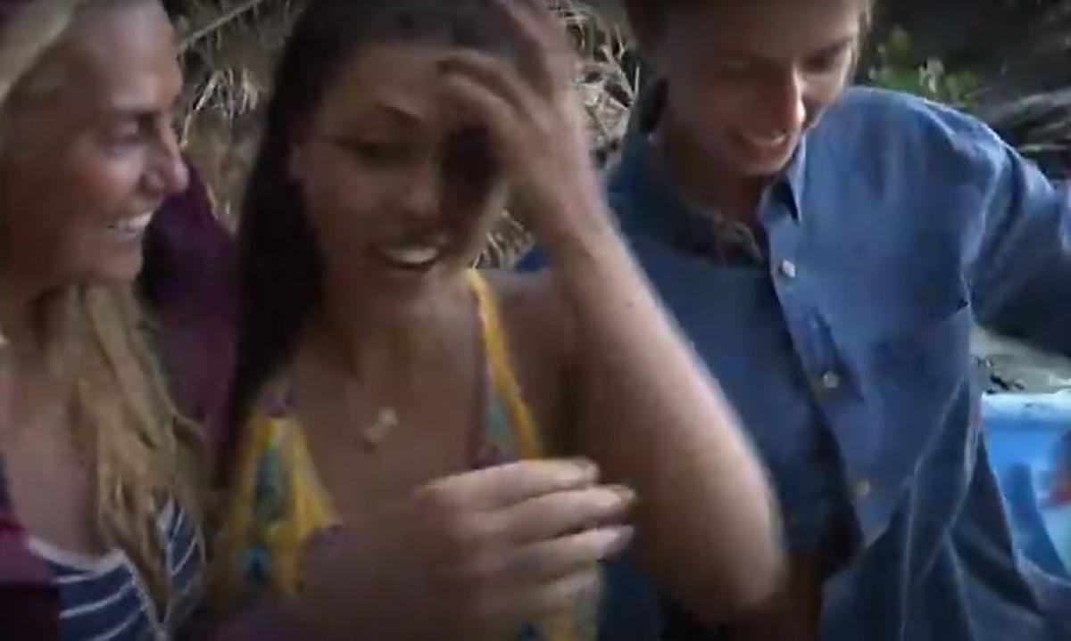 Momento en el que se encuentran las tres concursantes