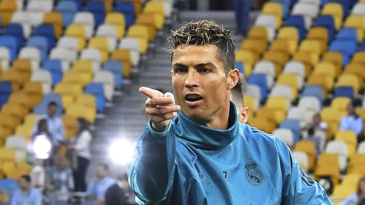 Cristiano Ronaldo, en el último enfrentamiento en el Olímpico de Kiev