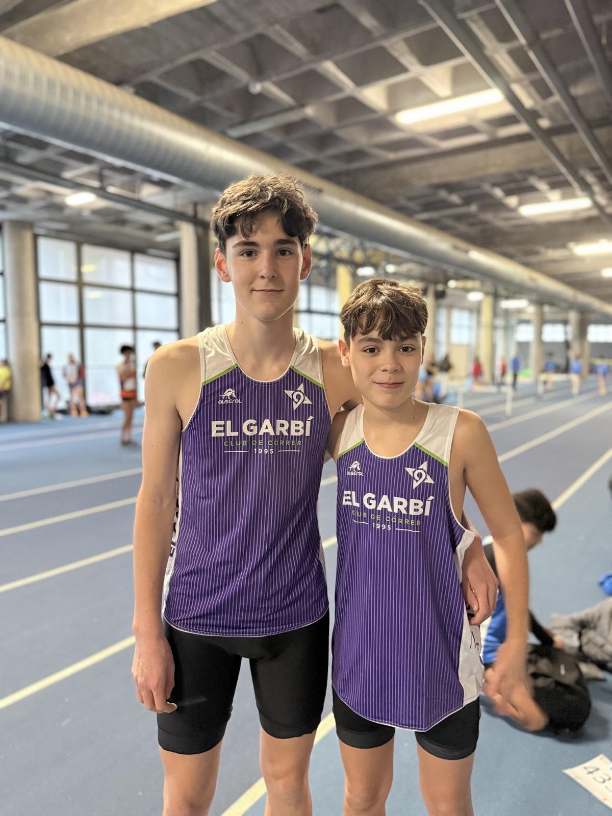 Jordi Bertó y Manuel Bermudez, atletas del club gandiense